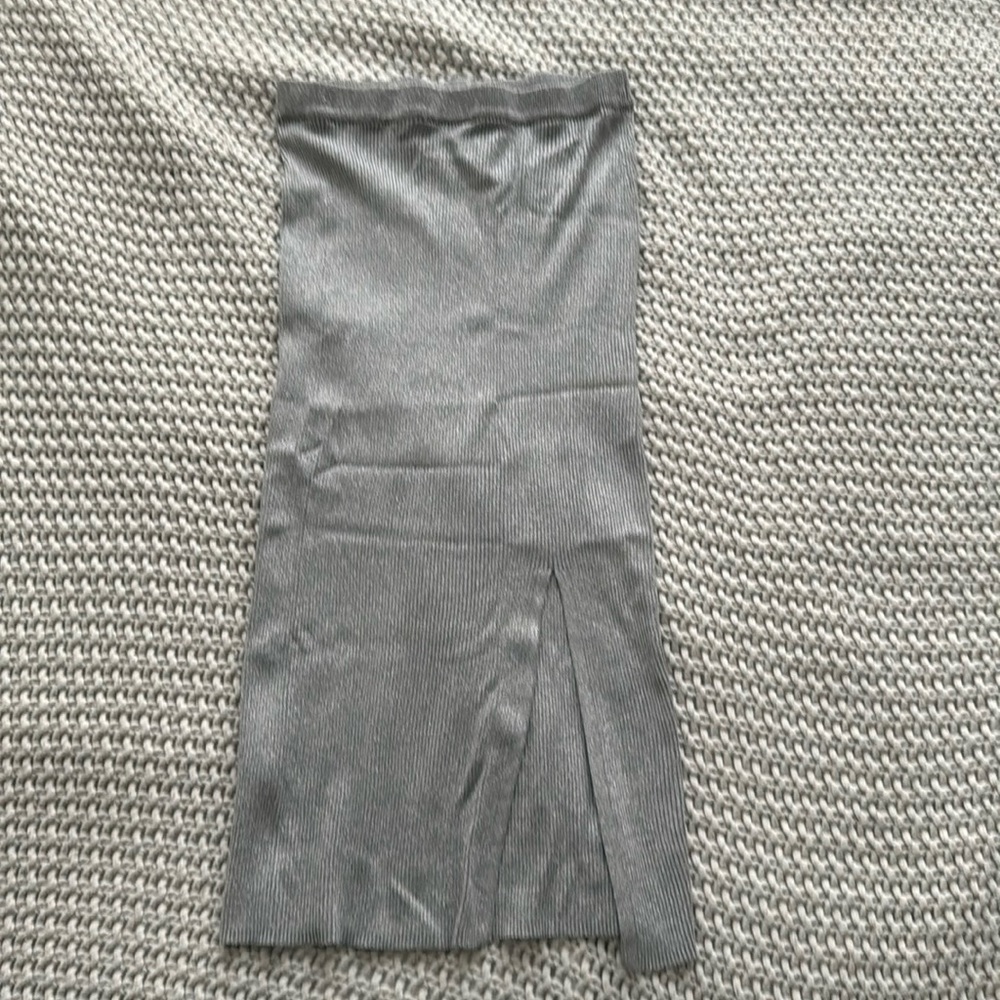Silver Zara Bodycon Skirt